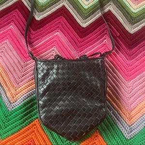 Leather woven Meyer brand vintage purse